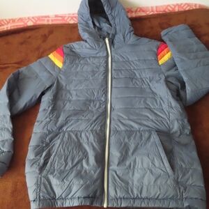 Marine Layer x Lost & Found Rare Multicolor Zippered hooded Jacket Size M